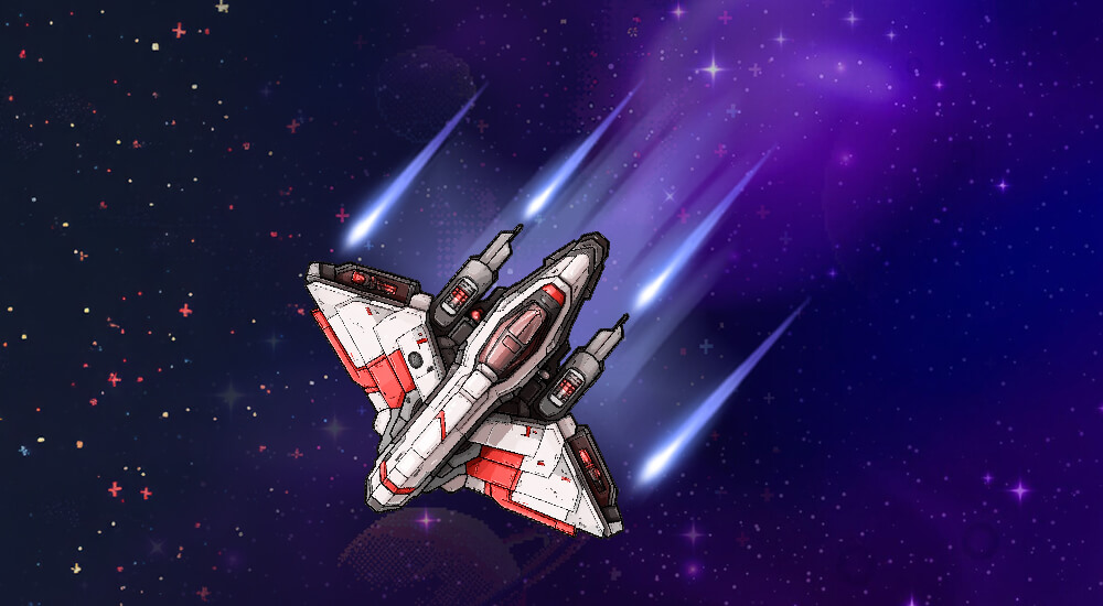 Nova Fury spaceship - Heavy weapons assault fighter for multiplayer space battles